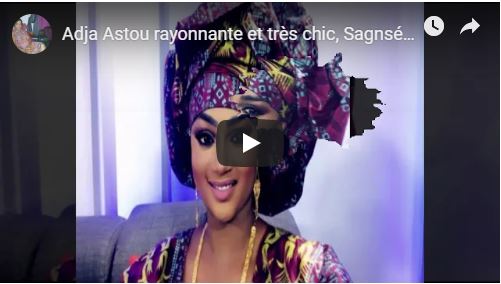 (Vidéo) Adja Astou rayonnante et très chic, Sagnsé Sénégalaises lui va à merveille