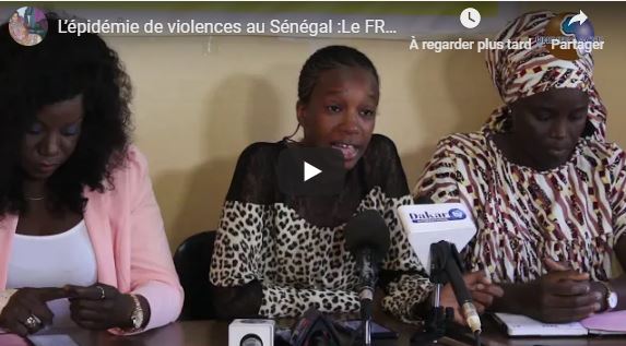 L’épidémie de violences au Sénégal :Le FRAPP s’engage dans la lutte