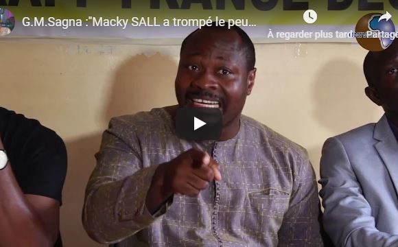 G.M.Sagna : »Macky SALL a trompé le peuple Sénégalais »