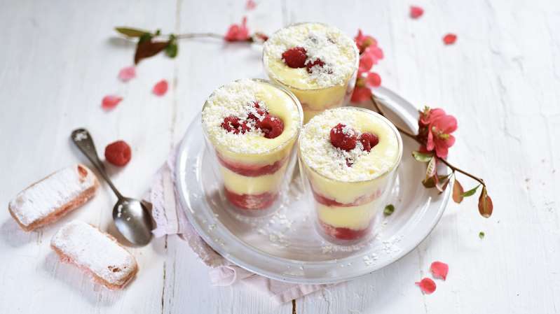 Tiramisu aux framboises